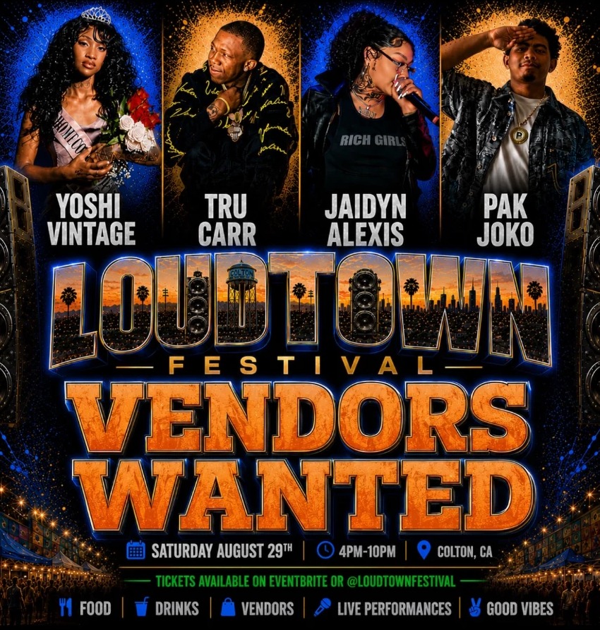 LoudTown Festival — Vendors Wanted flyer