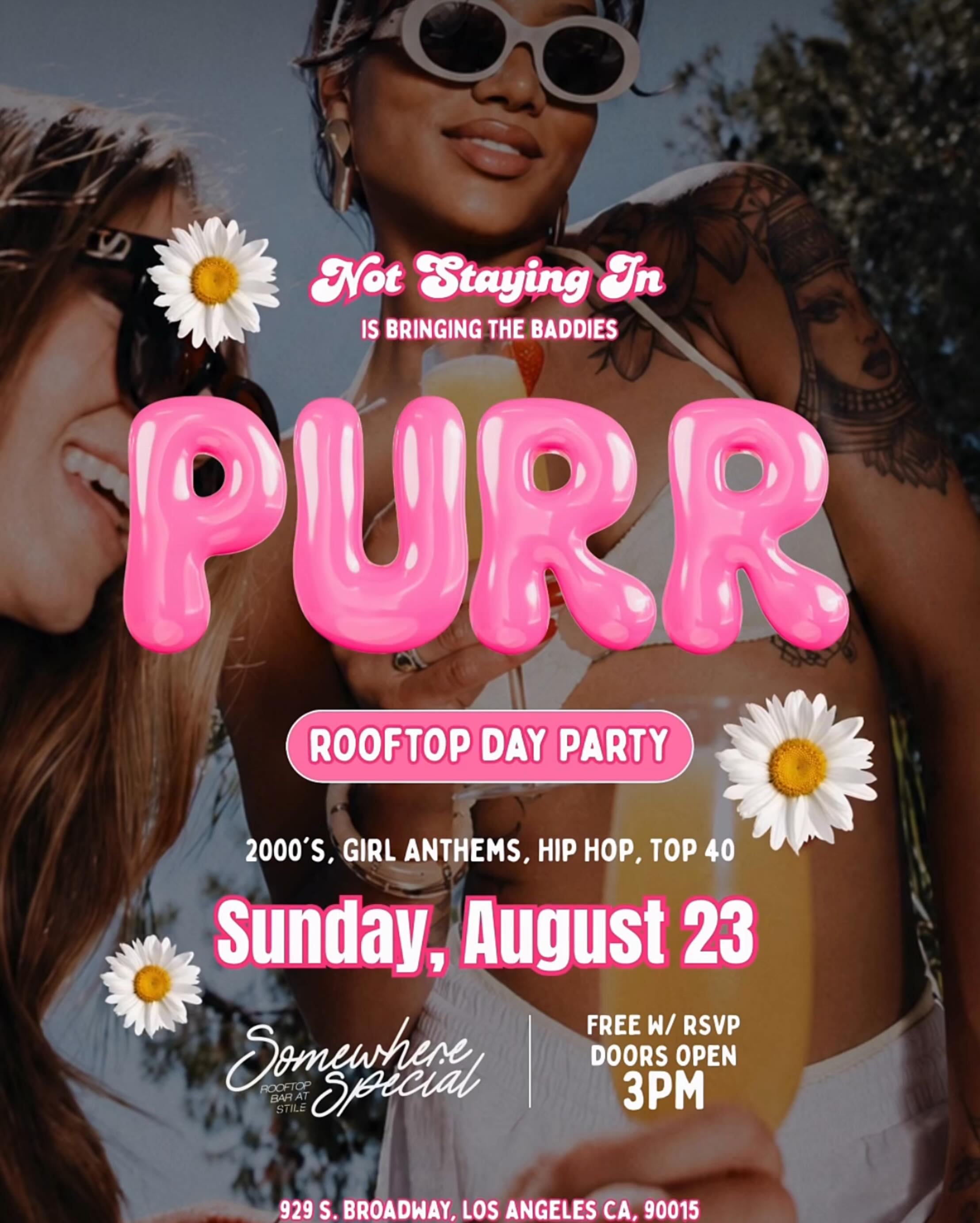 PURR — Rooftop Day Party flyer