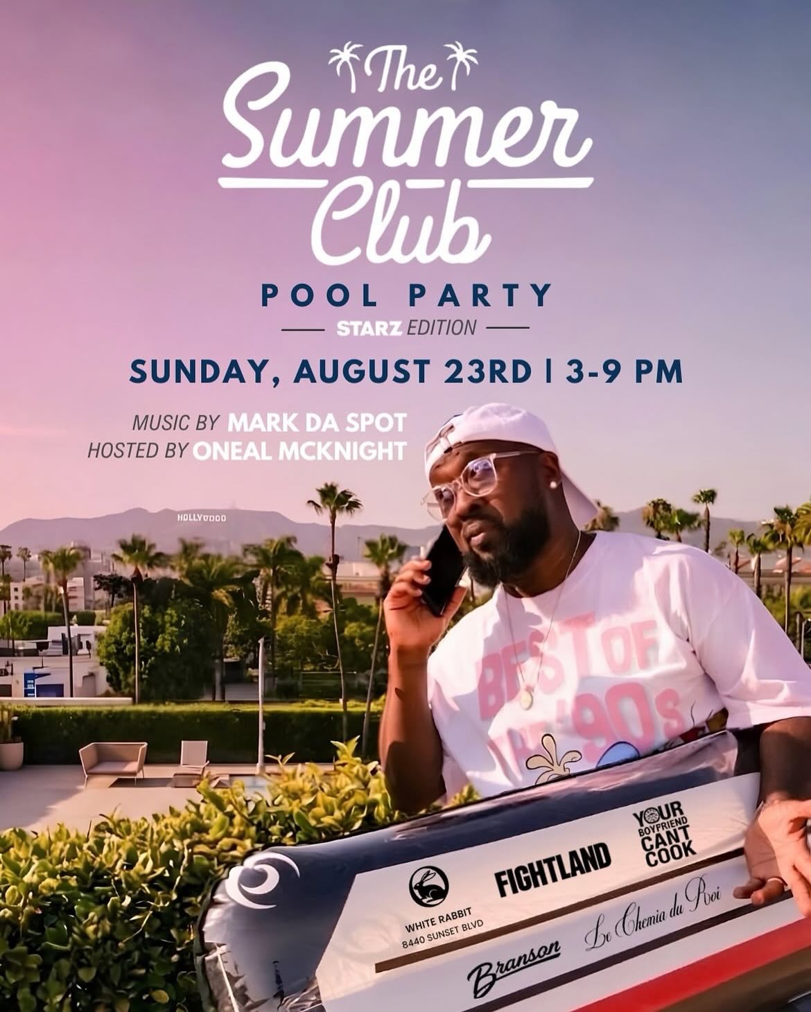 The Summer Club Pool Party — Starz Edition flyer