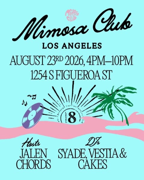 Mimosa Club Los Angeles flyer